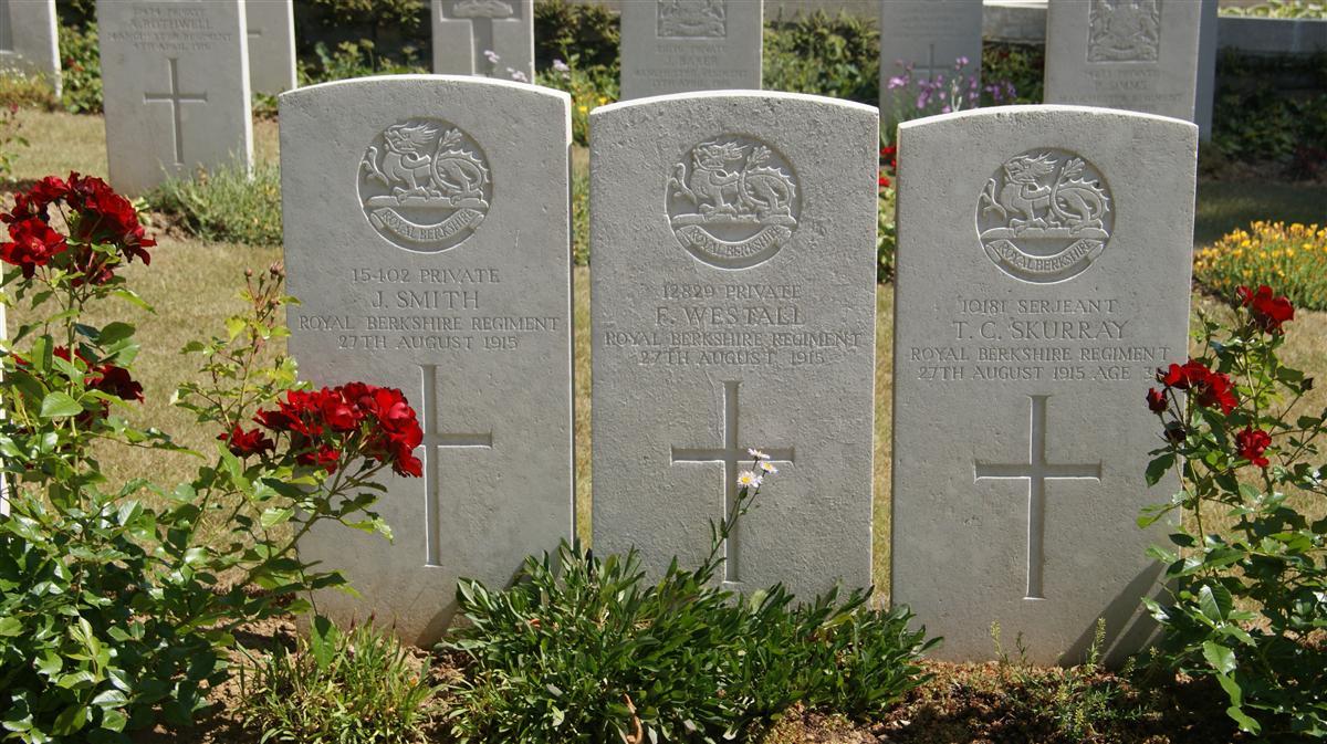 Thomas Skurray's grave (right)